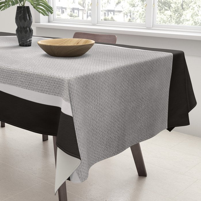Black modern minimalist abstract 17 Tablecloth Gallery Image 3