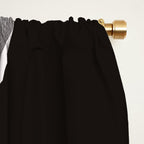 Black modern minimalist abstract 17 Window Curtain Gallery Image 2