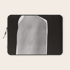 Black modern minimalist abstract 17 Laptop Sleeve Gallery Image 1