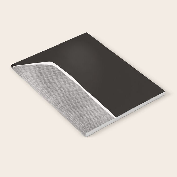 Black modern minimalist abstract 17 Notebook Gallery Image 1