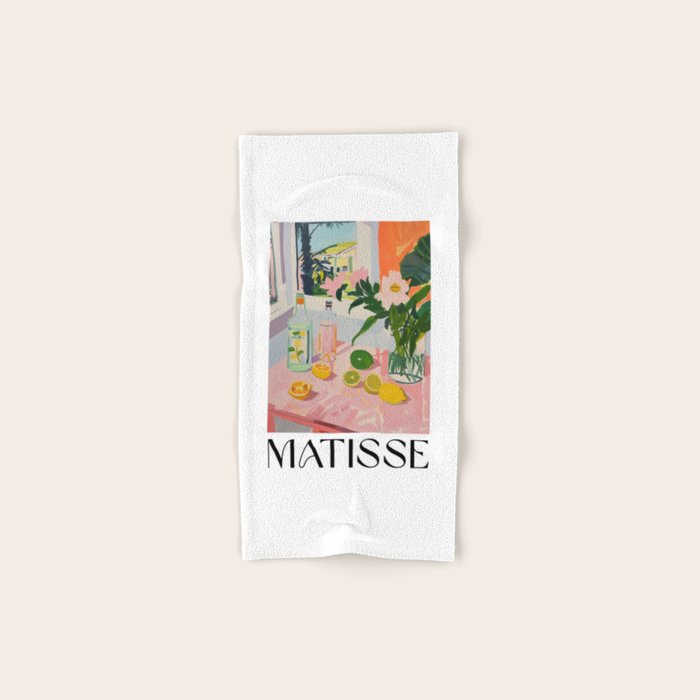 Summer Table - Matisse Inspired Bath Towel Gallery Image 1