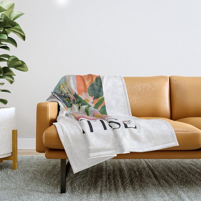 Summer Table - Matisse Inspired Throw Blanket Gallery Image 1