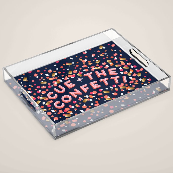 Cue the Confetti - Navy Palette Acrylic Tray Gallery Image 1