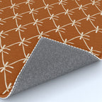 Bows & Ribbons Pattern XIV Rust Rug Gallery Image 4