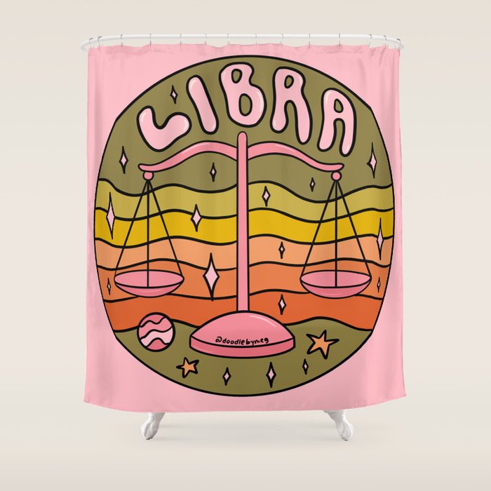 2020 Libra Shower Curtain Gallery Image 1