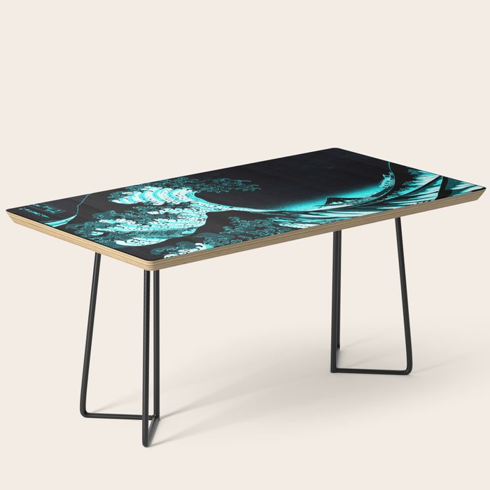 The Great Wave : Dark Teal Coffee Table Gallery Image 1