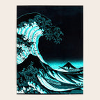 The Great Wave : Dark Teal Poster Gallery Image 4