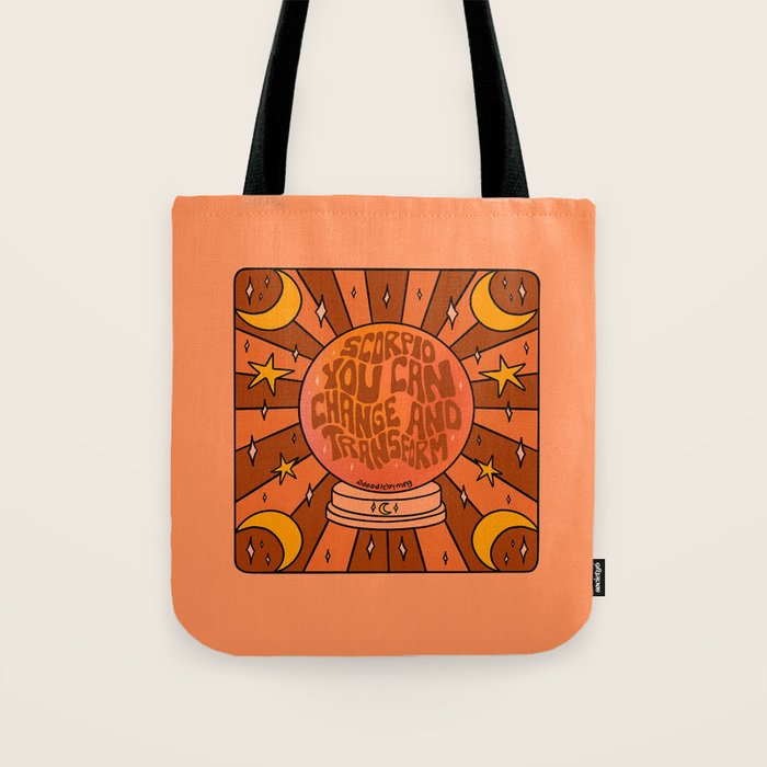 Scorpio Crystal Ball Tote Bag Gallery Image 1