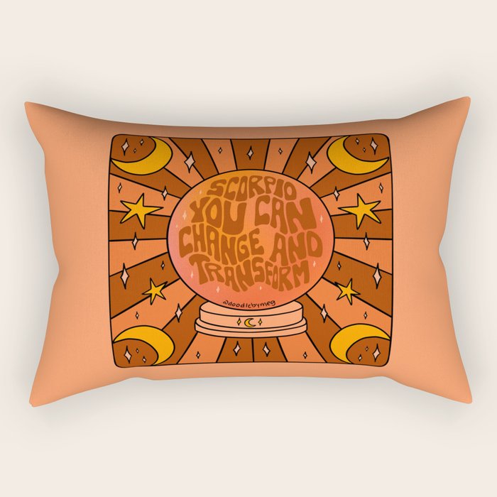 Scorpio Crystal Ball Rectangular Pillow Gallery Image 1