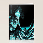 The Great Wave : Dark Teal Stationery Card Gallery Image 2