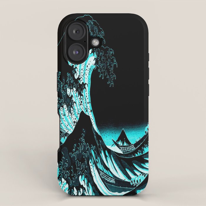 The Great Wave : Dark Teal iPhone Case Gallery Image 1