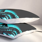 The Great Wave : Dark Teal Pillow Sham Gallery Image 3