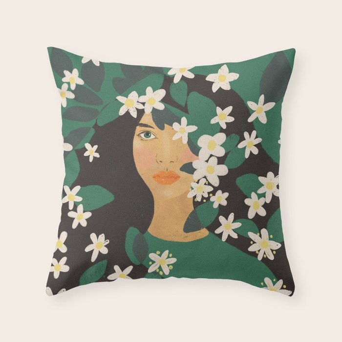 Jasmine Throw Pillow Gallery Image 1