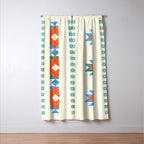 geometry navajo pattern no3 Window Curtain Gallery Image 3