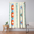 geometry navajo pattern no3 Window Curtain Gallery Image 5