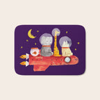 Let's All Go To Mars Bath Mat Gallery Image 1