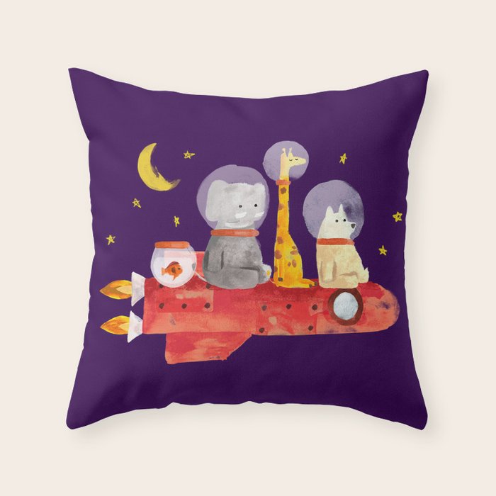Let's All Go To Mars Throw Pillow Gallery Image 6