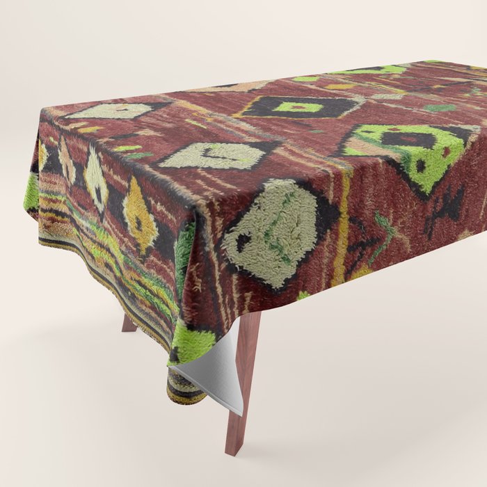 Moroccan Sunset Bohemian Geometric Pattern Tablecloth Gallery Image 1