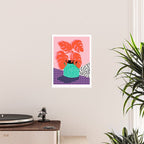 Mung - throwback retro 80s style neon art print pink hipster decor trendy grid urban brooklyn house  Poster Gallery Image 2