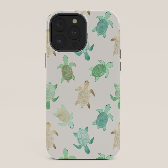 Gilded Jade & Mint Turtles iPhone Case Gallery Image 36