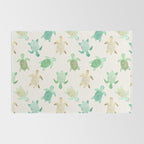 Gilded Jade & Mint Turtles Rug Gallery Image 2