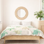 Gilded Jade & Mint Turtles Duvet Cover Gallery Image 3