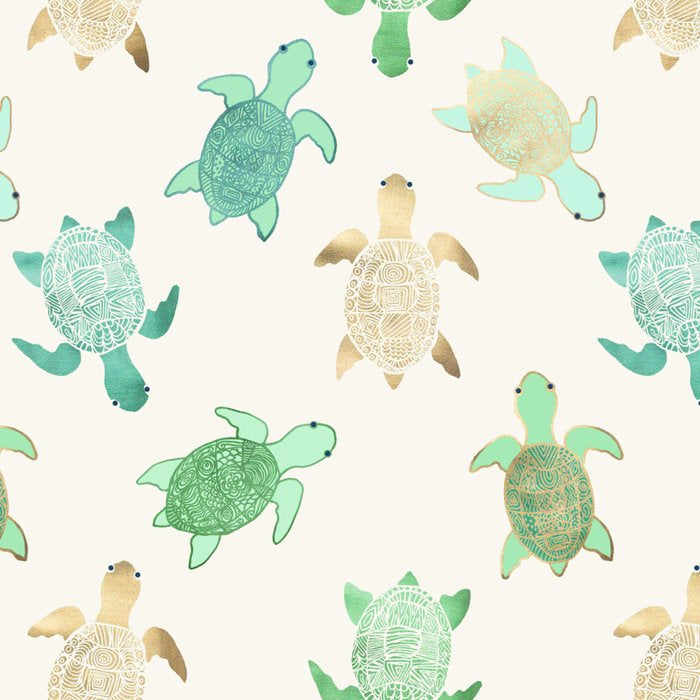 Gilded Jade & Mint Turtles Coffee Mug Gallery Image 2