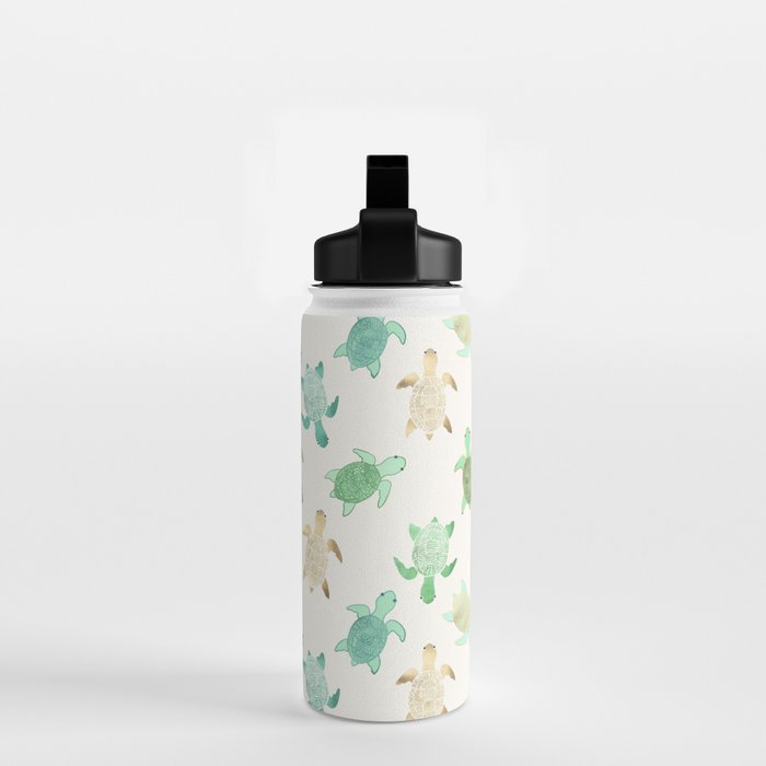 Gilded Jade & Mint Turtles Water Bottle Gallery Image 2