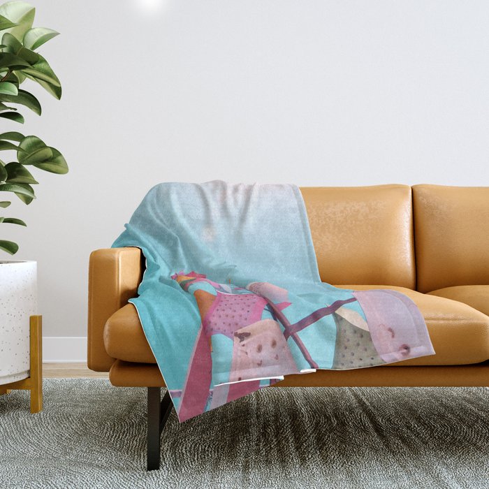 Vintage Las Vegas Starburst Sign Throw Blanket Gallery Image 1