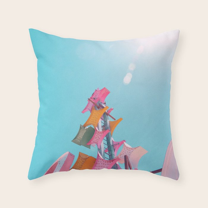 Vintage Las Vegas Starburst Sign Throw Pillow Gallery Image 6