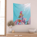 Vintage Las Vegas Starburst Sign Wall Tapestry Gallery Image 2
