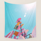 Vintage Las Vegas Starburst Sign Wall Tapestry Gallery Image 4