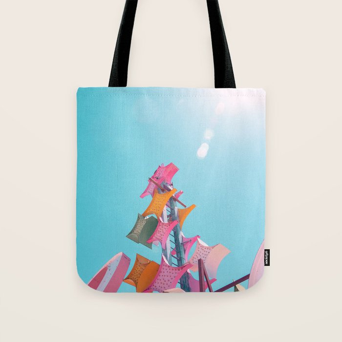 Vintage Las Vegas Starburst Sign Tote Bag Gallery Image 1