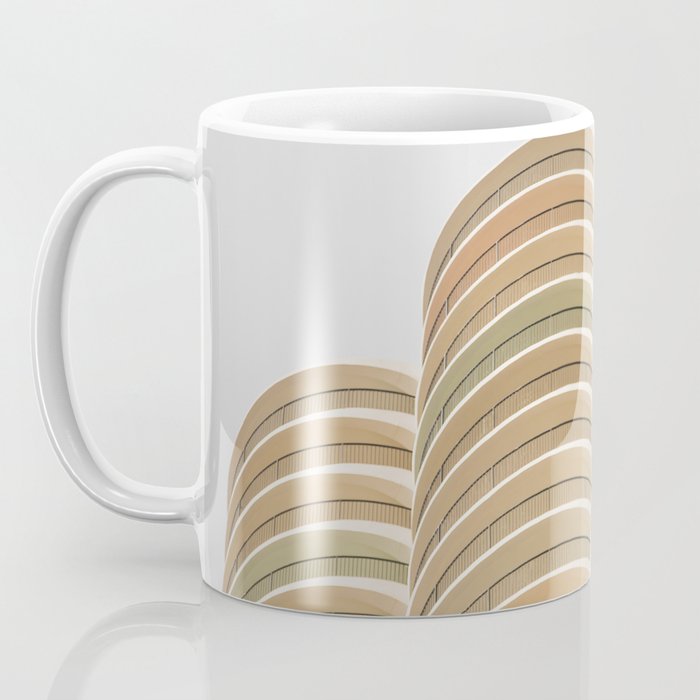 Marina Towers Beige Coffee Mug Gallery Image 3