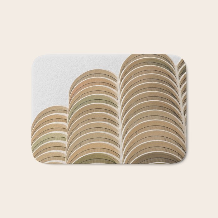 Marina Towers Beige Bath Mat Gallery Image 1