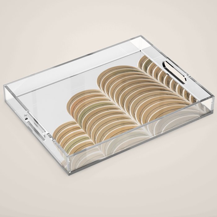 Marina Towers Beige Acrylic Tray Gallery Image 1