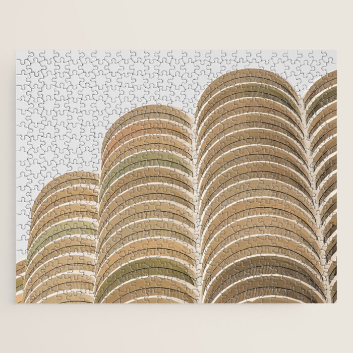 Marina Towers Beige Jigsaw Puzzle Gallery Image 1