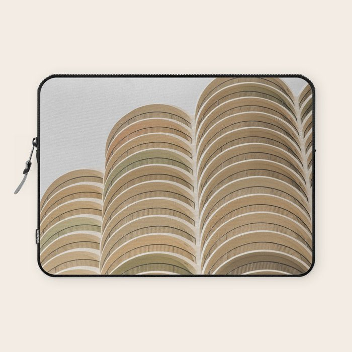 Marina Towers Beige Laptop Sleeve Gallery Image 1