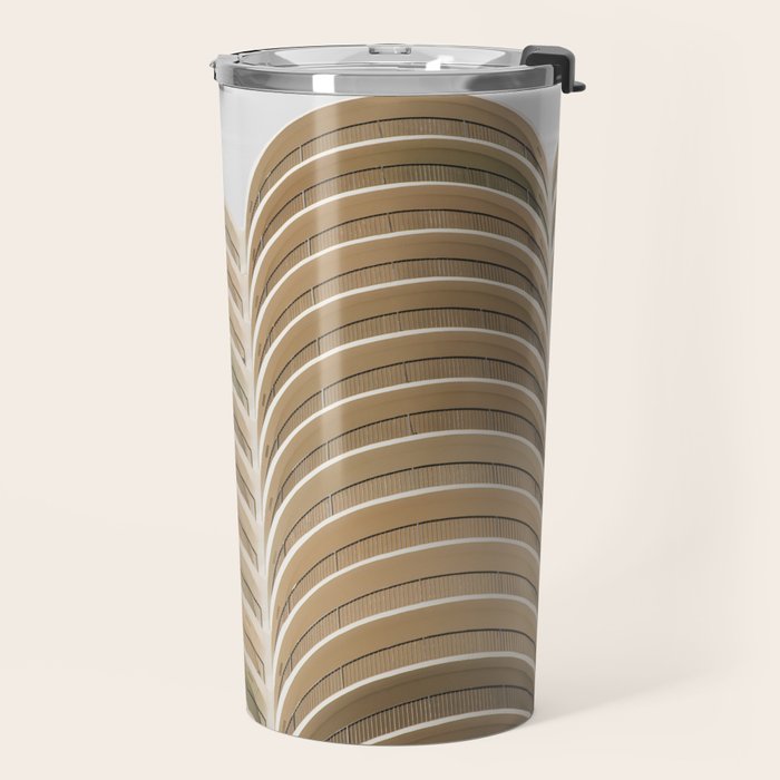 Marina Towers Beige Travel Mug Gallery Image 2