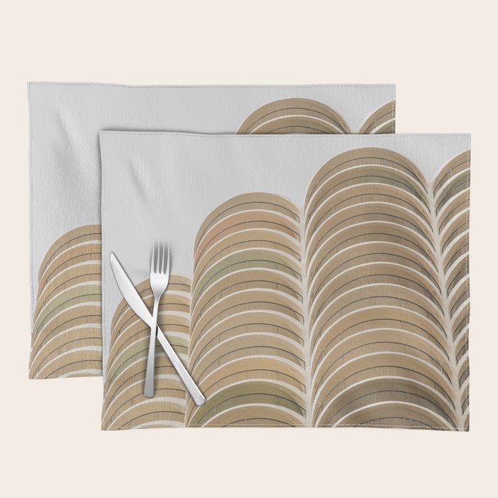Marina Towers Beige Placemat Gallery Image 1