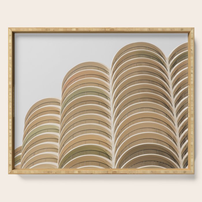 Marina Towers Beige Serving Tray Gallery Image 1