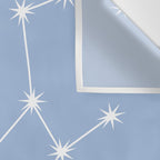 Taurus Zodiac Star Constellation Line Art Sky Blue Wall Tapestry Gallery Image 3