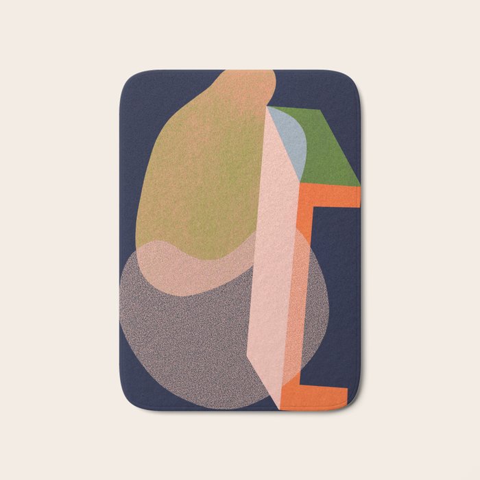 Colorful Abstract shapes -02 Bath Mat Gallery Image 1