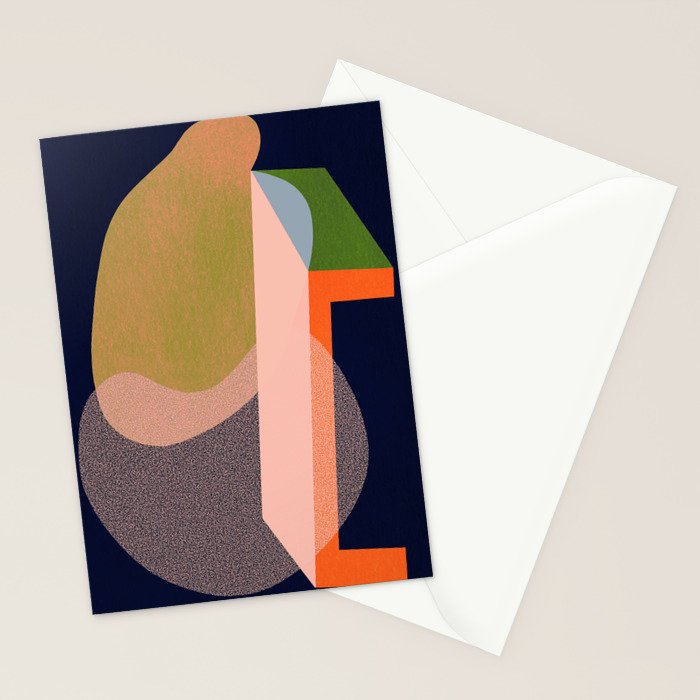 Colorful Abstract shapes -02 Stationery Card Gallery Image 2