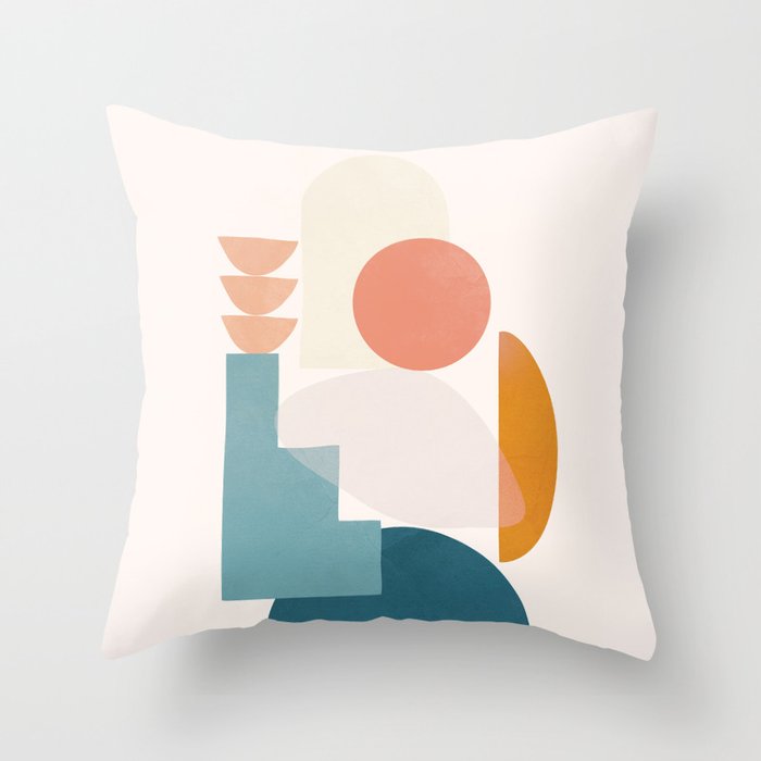 Playful Geometry 05 Throw Pillow Gallery Image 6