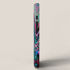 Radiant Resonance Colorful Psychedelic Distorted Paint iPhone Case Gallery Image 2