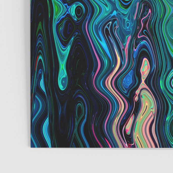 Radiant Resonance Colorful Psychedelic Distorted Paint Poster Gallery Image 3