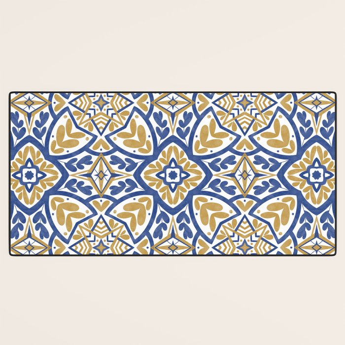 Intricate Ornamentals tiles NS Desk Mat Gallery Image 3