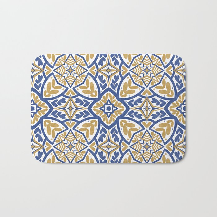 Intricate Ornamentals tiles NS Bath Mat Gallery Image 1