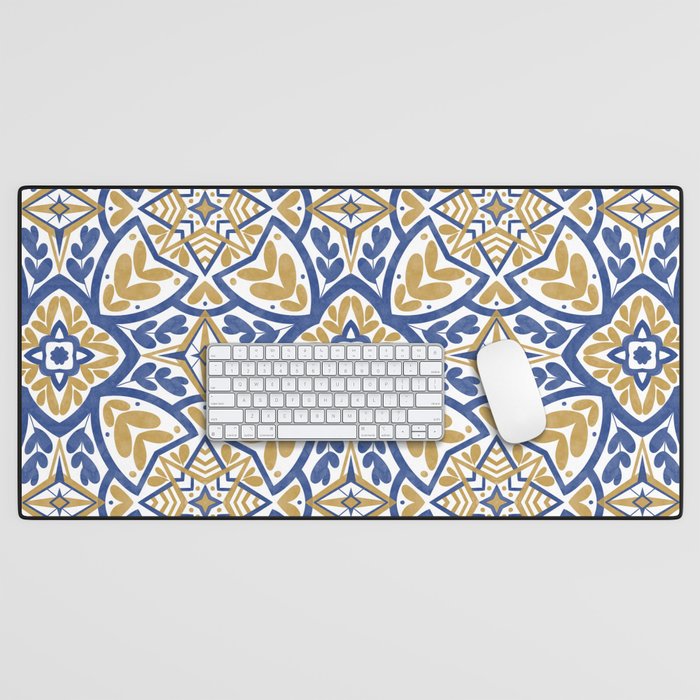 Intricate Ornamentals tiles NS Desk Mat Gallery Image 1